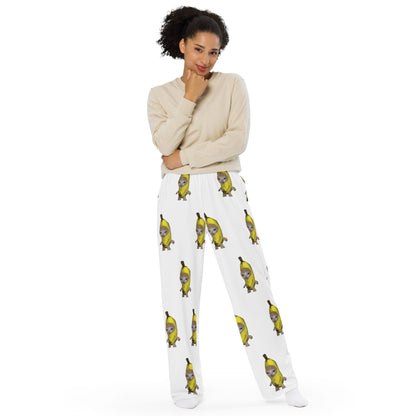 SAD BANAN CAT MEME All-over print unisex wide-leg pants