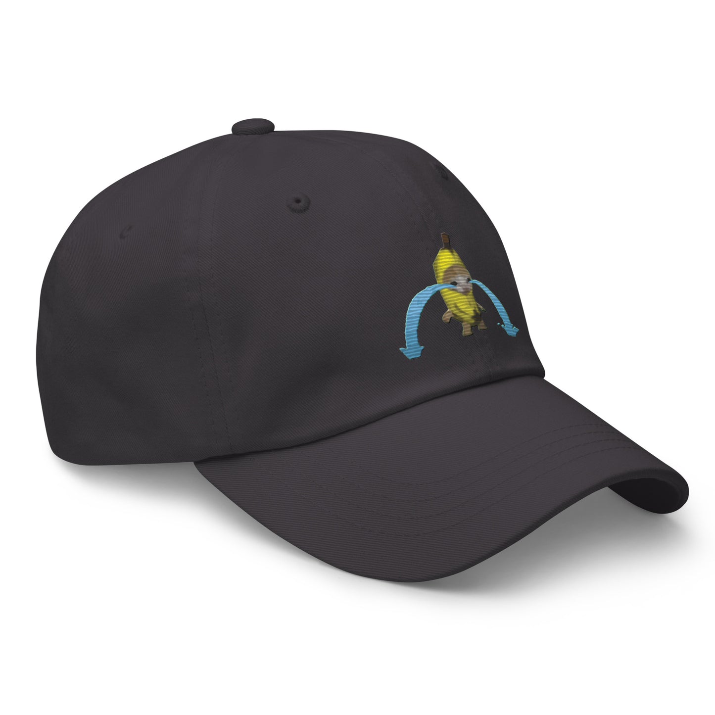 Crying banana Cat Meme, Popular Internet Meme Dad hat