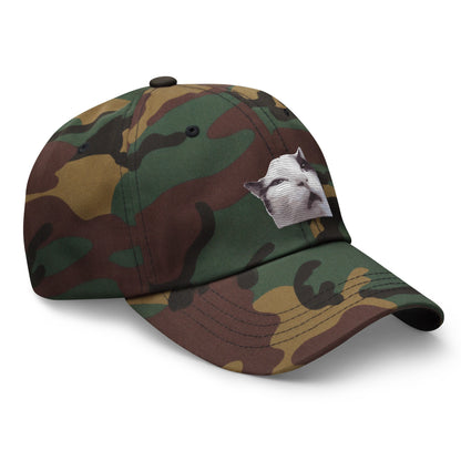 Huh! Cat meme, Popular Internet Meme  Dad hat