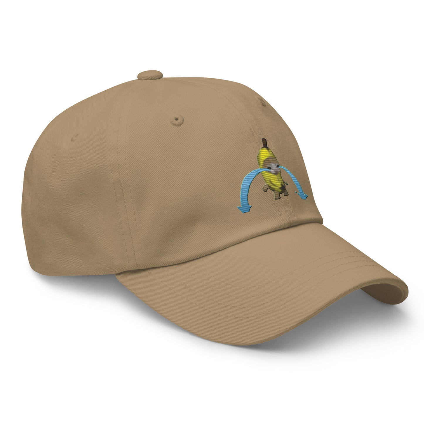 Crying banana Cat Meme, Popular Internet Meme Dad hat