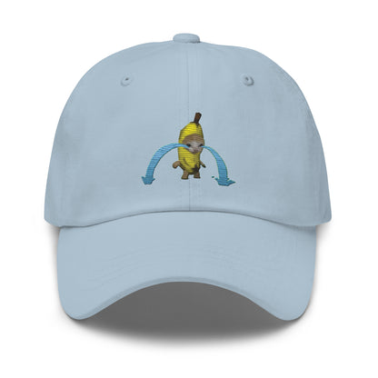 Crying banana Cat Meme, Popular Internet Meme Dad hat