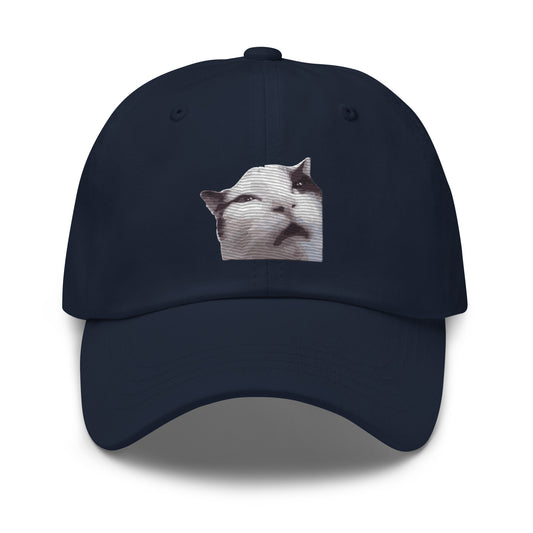 Huh! Cat meme, Popular Internet Meme  Dad hat