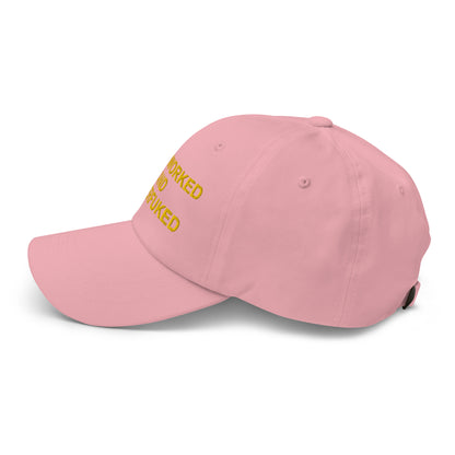 OVERWORKED AND UNDERFUCKED Dad hat