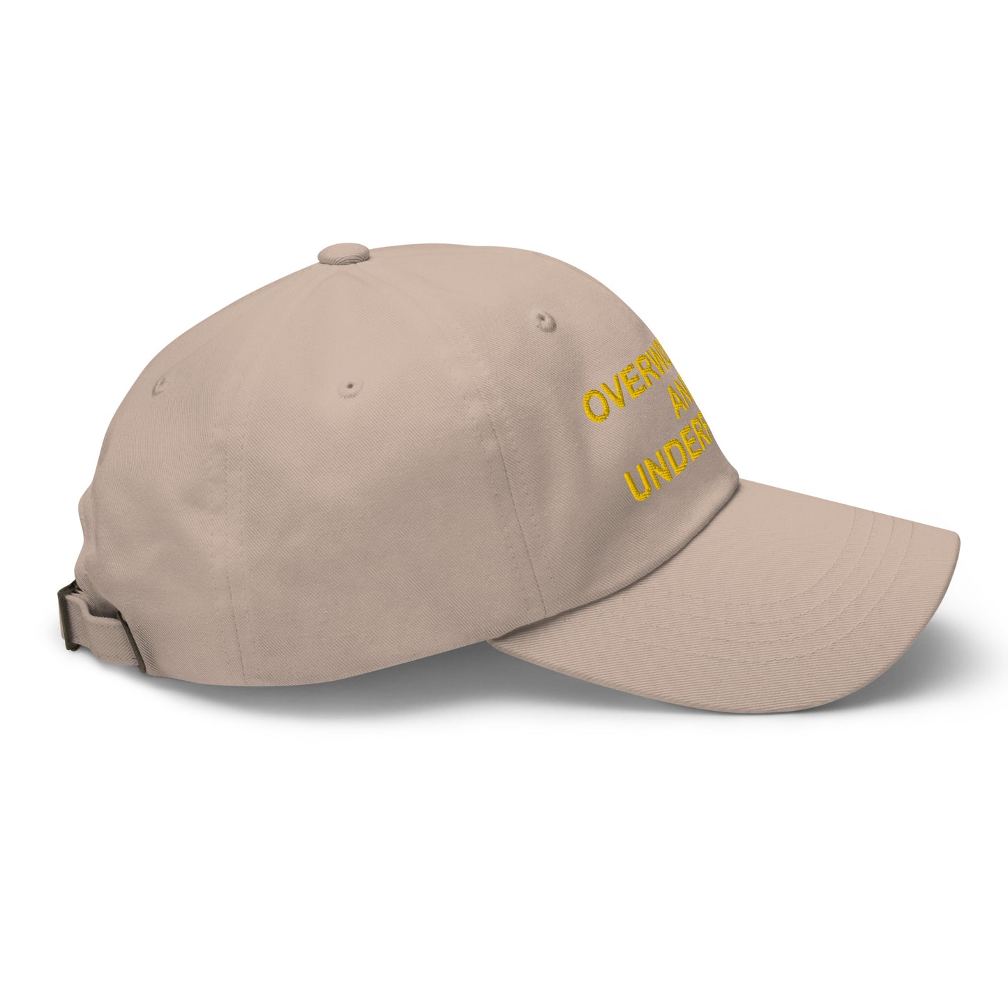 OVERWORKED AND UNDERFUCKED Dad hat