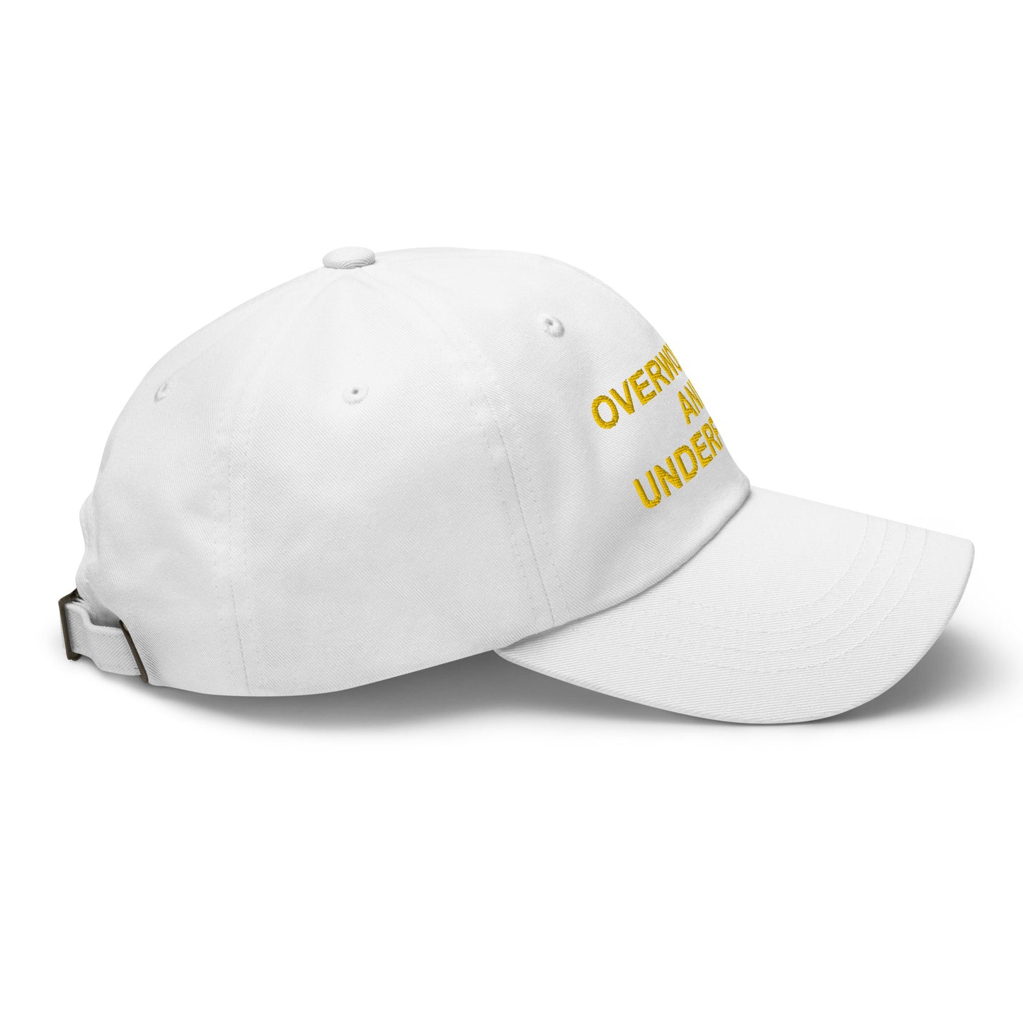 OVERWORKED AND UNDERFUCKED Dad hat