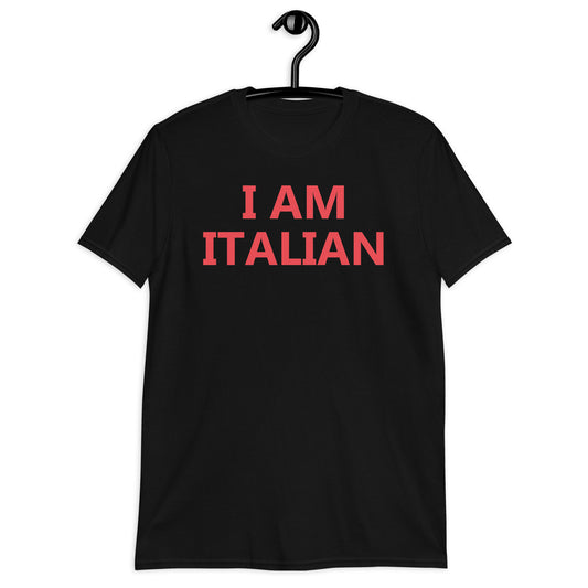 SOY ITALIANO camiseta unisex de manga corta