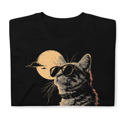 Total Solar Eclipse Cat 2024 Short-Sleeve Unisex T-Shirt