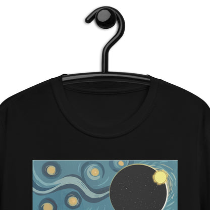 Starry Night Texas Total Solar Eclipse 2024 Short-Sleeve Unisex T-Shirt