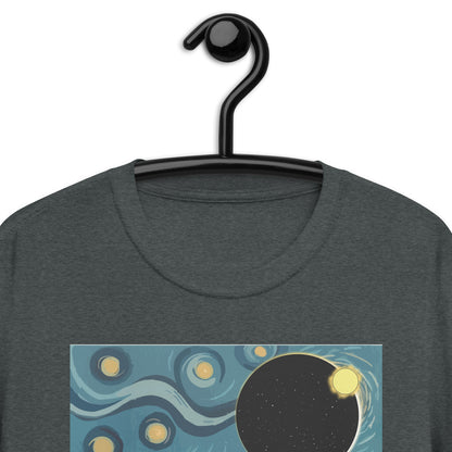 Starry Night Texas Total Solar Eclipse 2024 Short-Sleeve Unisex T-Shirt