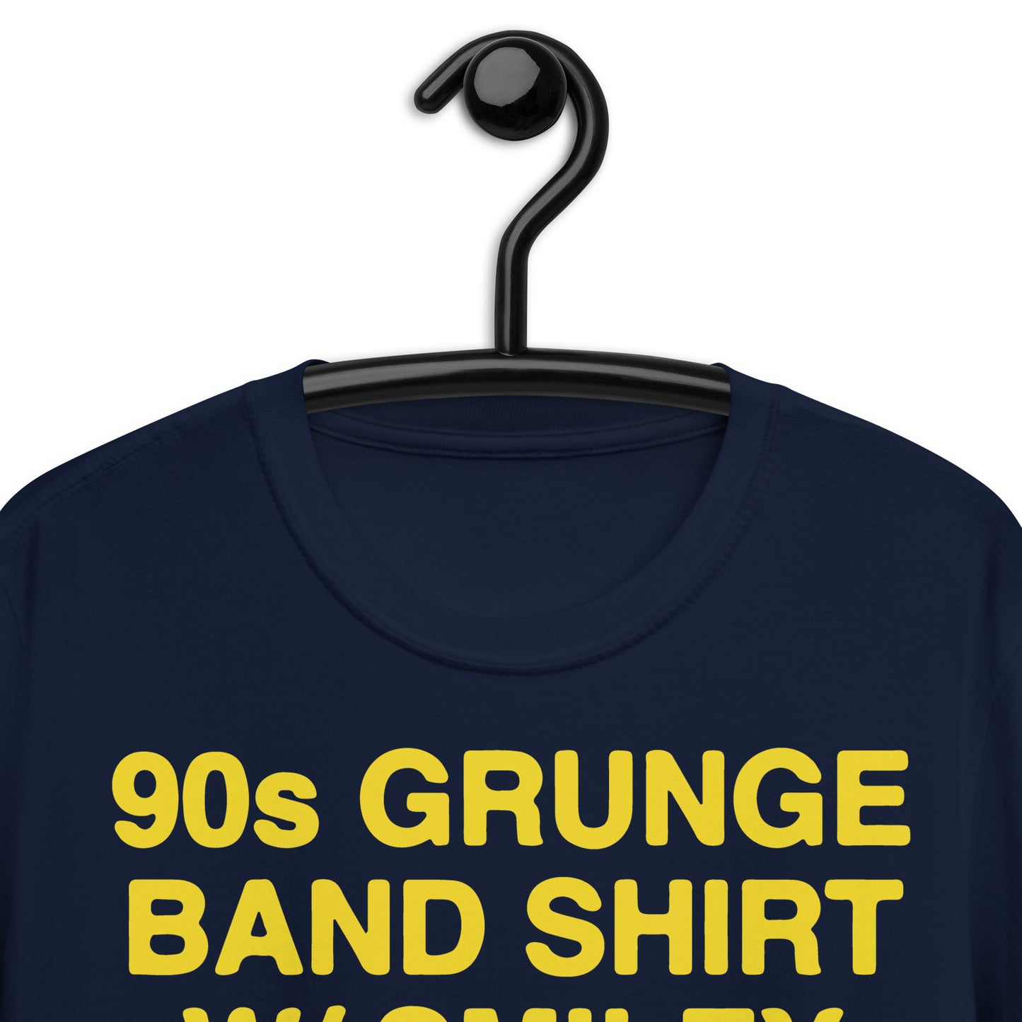 Camisa de banda grunge de los años 90 con camiseta unisex de manga corta con cara sonriente