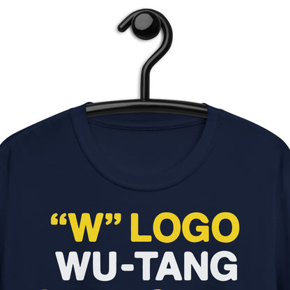 Camiseta unisex de manga corta con logotipo "W" Wu Tang Clan