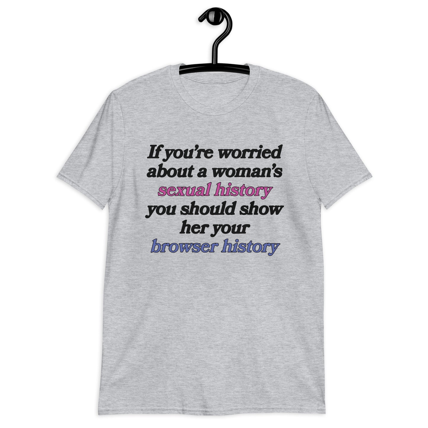 If You're Worried About A Woman's Sexual History. Short-Sleeve Unisex T-Shirt