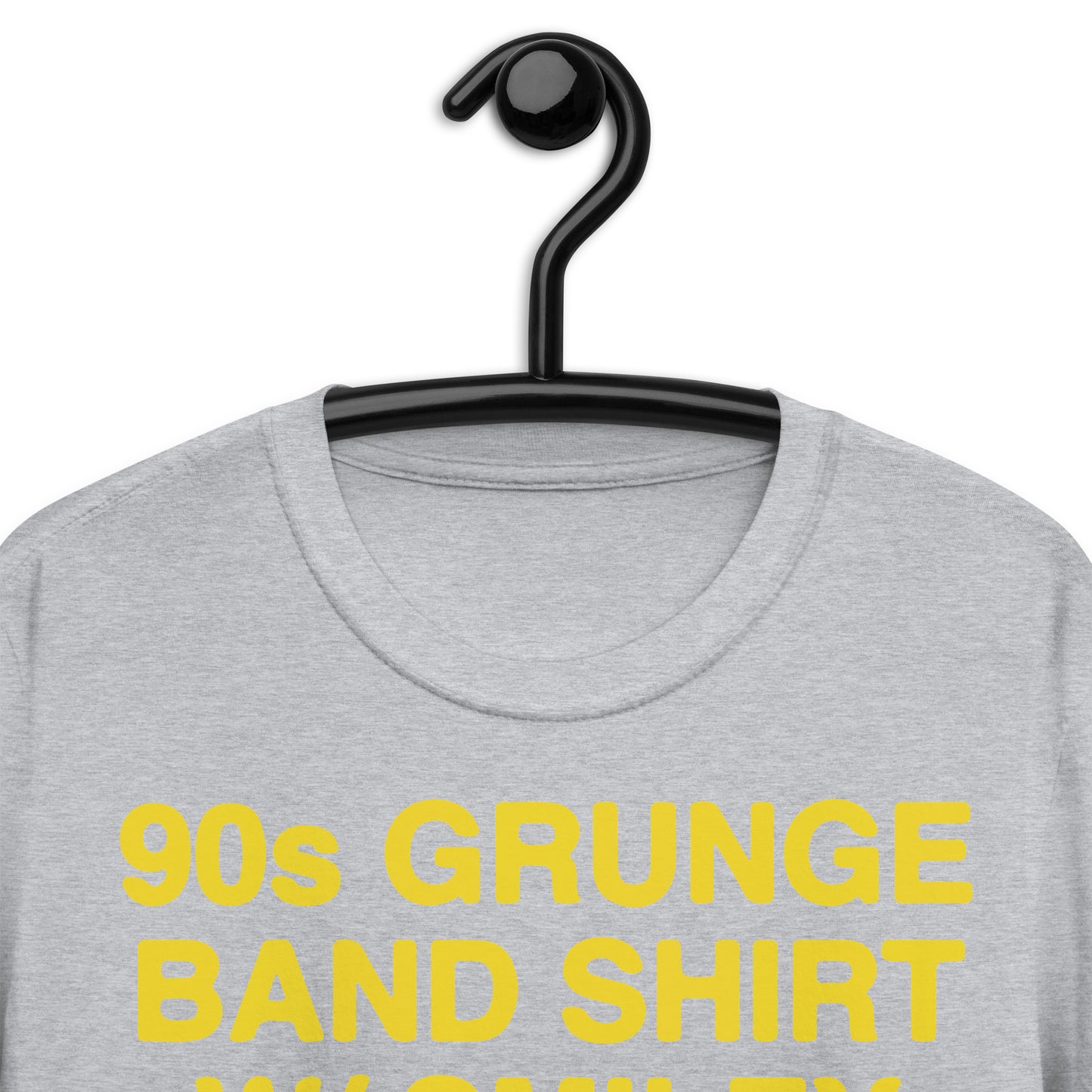 Camisa de banda grunge de los años 90 con camiseta unisex de manga corta con cara sonriente