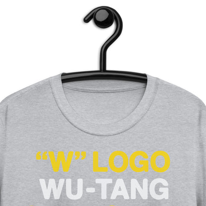 Camiseta unisex de manga corta con logotipo "W" Wu Tang Clan