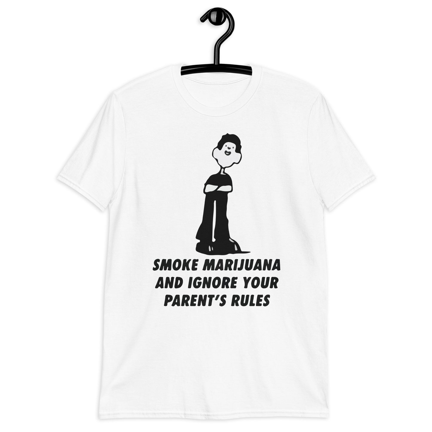 Camiseta unisex Fuma marihuana e ignora las reglas de tus padres