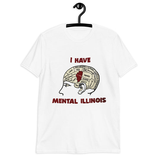 Camiseta unisex Tengo Illinois mental