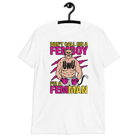 No me llames camiseta unisex de manga corta Femboy