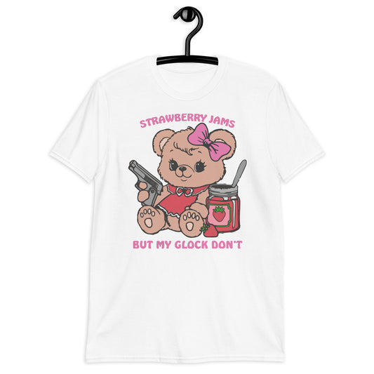 Strawberry Jams But My Glock Don’t Short-Sleeve Unisex T-Shirt