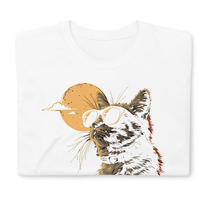 Total Solar Eclipse Cat 2024 Short-Sleeve Unisex T-Shirt