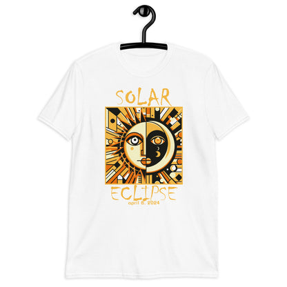 Mexican Sun and Moon Art Solar Eclipse 2024 Totality April 8 Short-Sleeve Unisex T-Shirt