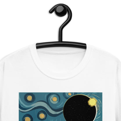 Starry Night Texas Total Solar Eclipse 2024 Short-Sleeve Unisex T-Shirt