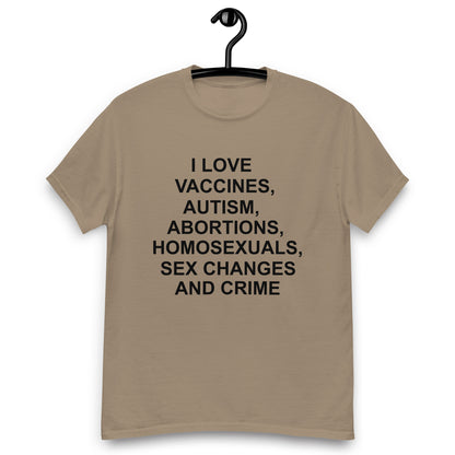 I LOVE VACCINES, AUTISM SHIRT