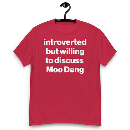 Introverted But Willing To Discuss Moo Deng shirt