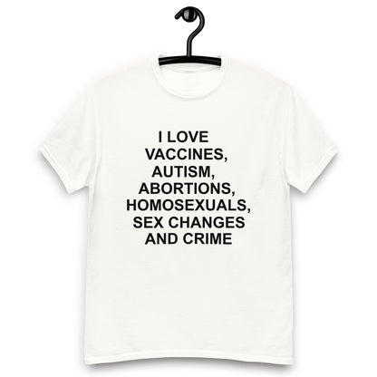 I LOVE VACCINES, AUTISM SHIRT