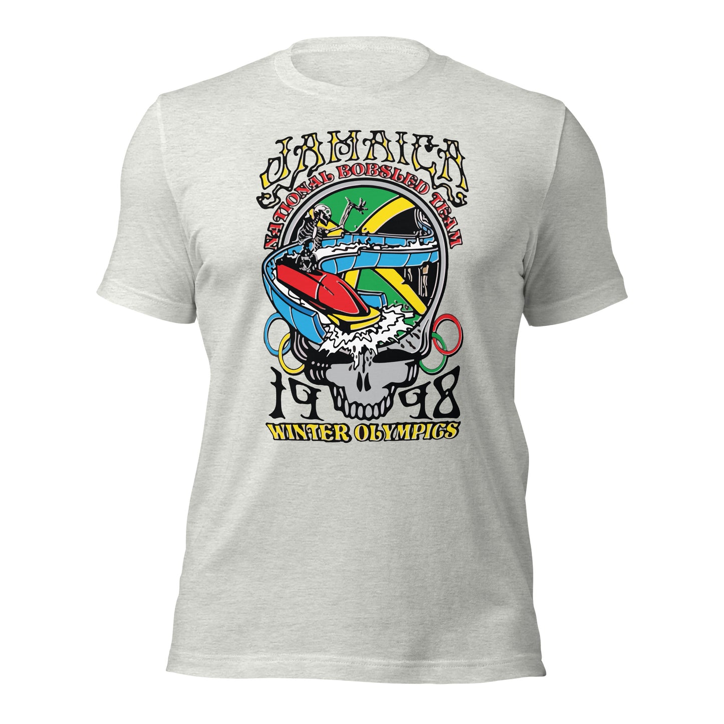 Camiseta unisex del equipo nacional de bobsled de Jamaica