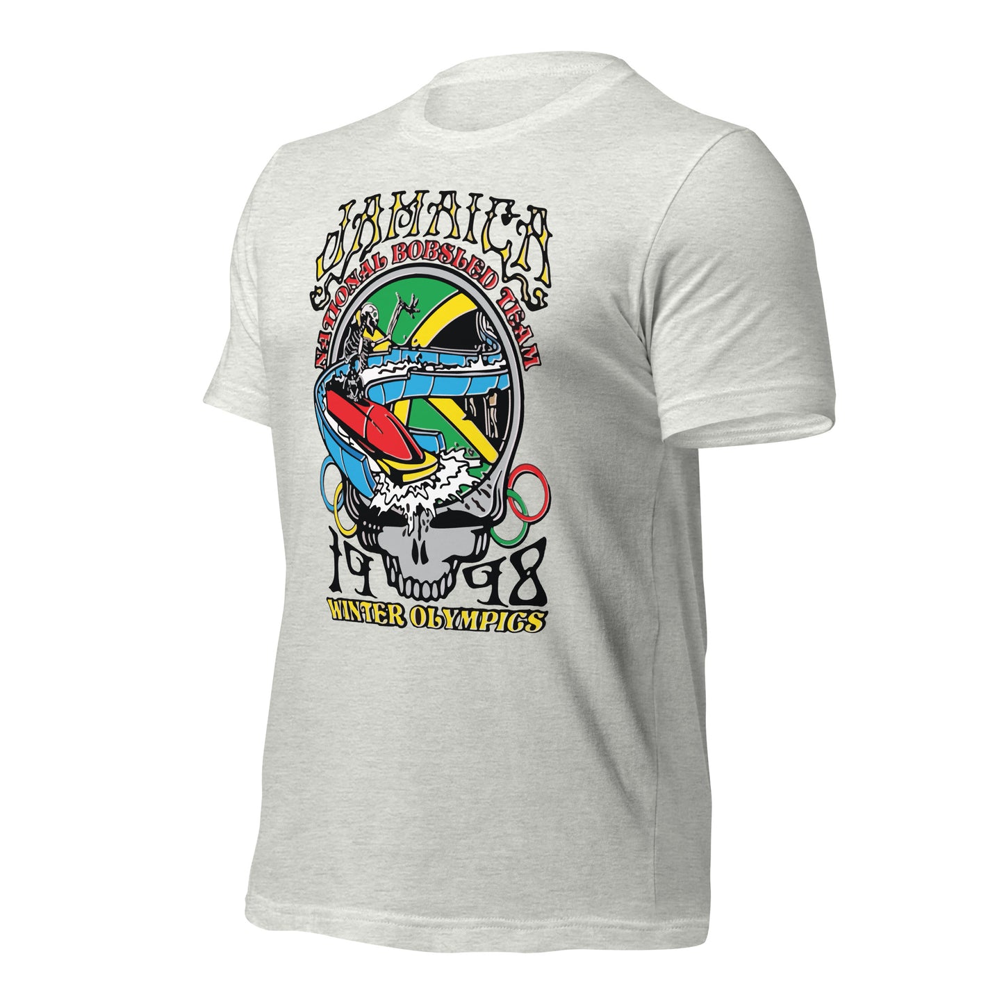 Camiseta unisex del equipo nacional de bobsled de Jamaica