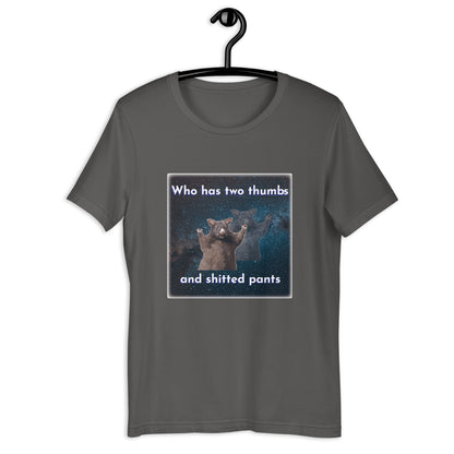 who has two thumbs Unisex t-shirt