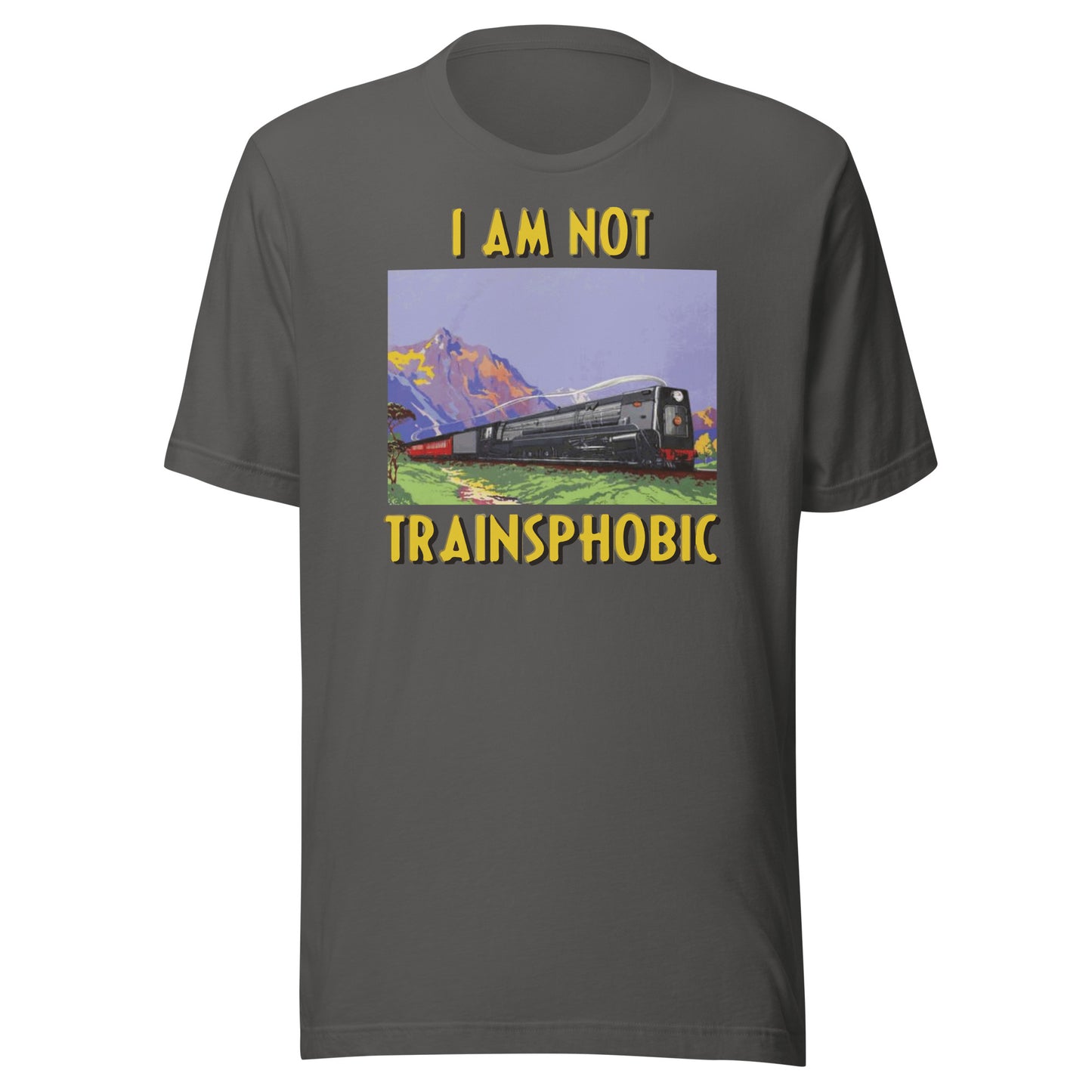 I Am Not Trainsphobic Unisex t-shirt