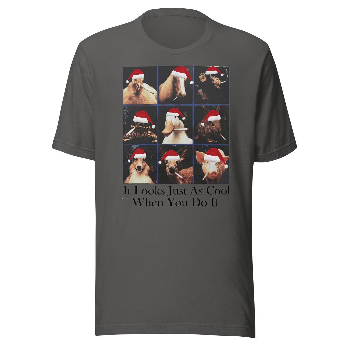 It Looks Just As Cool When You Do It Christmas Hat Unisex t-shirt