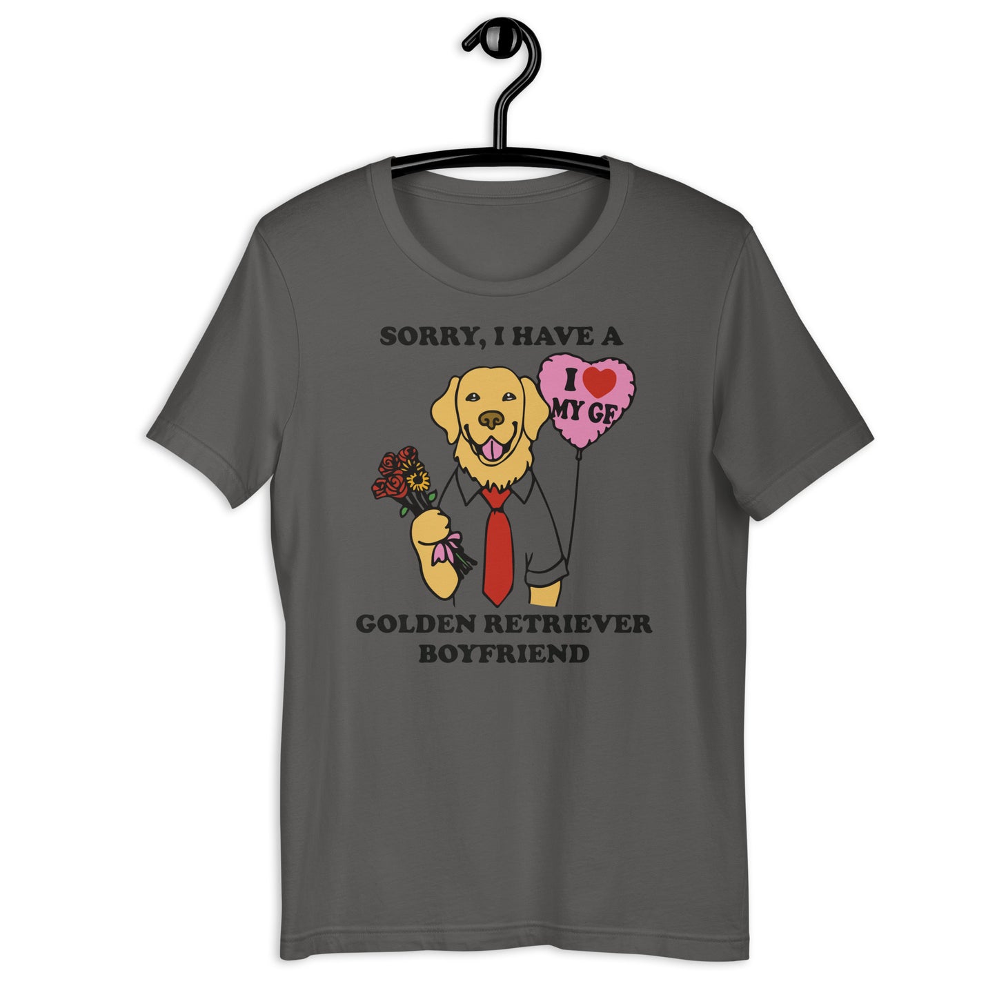 Golden Retriever Boyfriend Unisex t-shirt