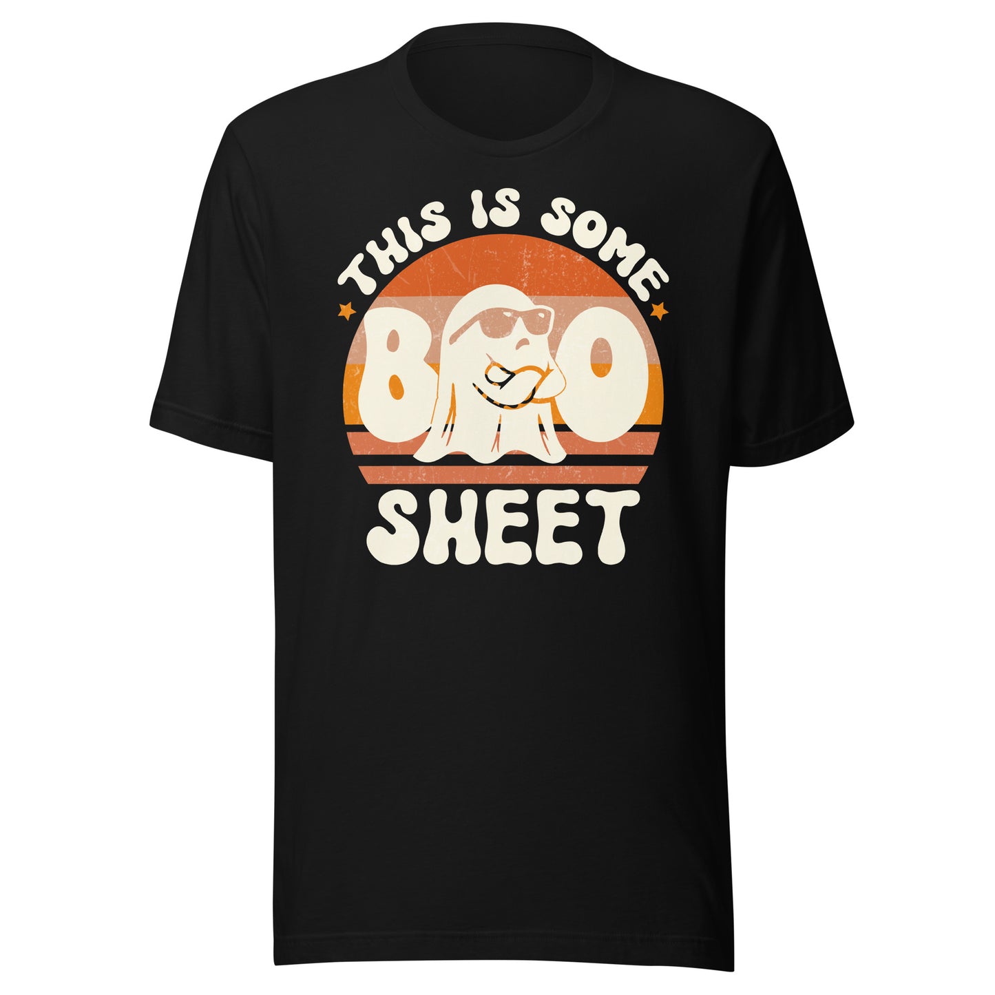 Esta es una camiseta unisex de Halloween de Boo Sheet