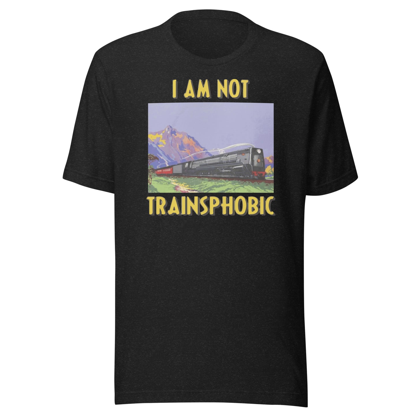 Camiseta unisex No soy trenfóbico