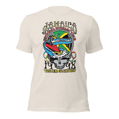 Camiseta unisex del equipo nacional de bobsled de Jamaica