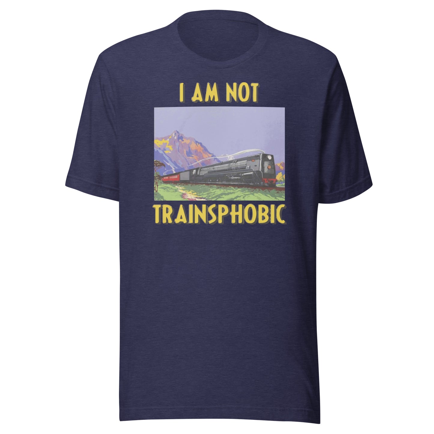 Camiseta unisex No soy trenfóbico