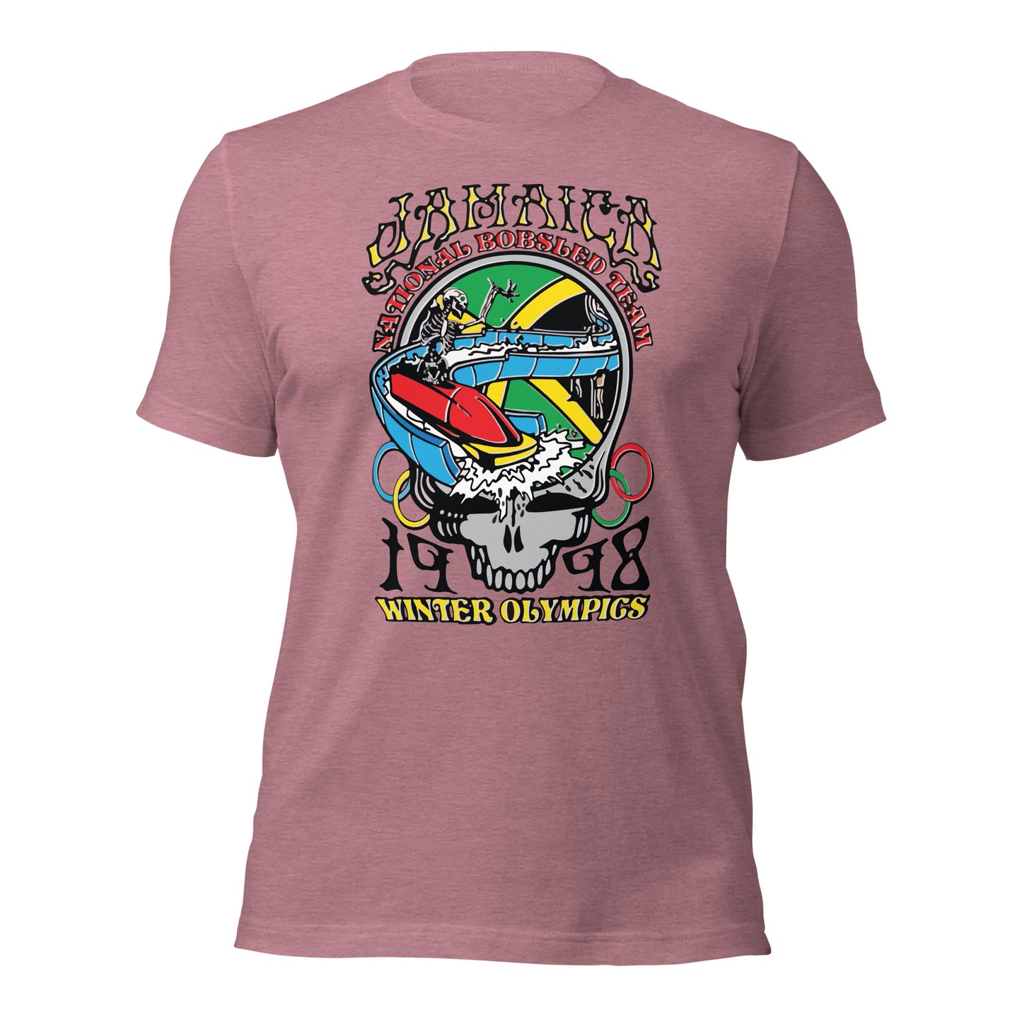 Camiseta unisex del equipo nacional de bobsled de Jamaica