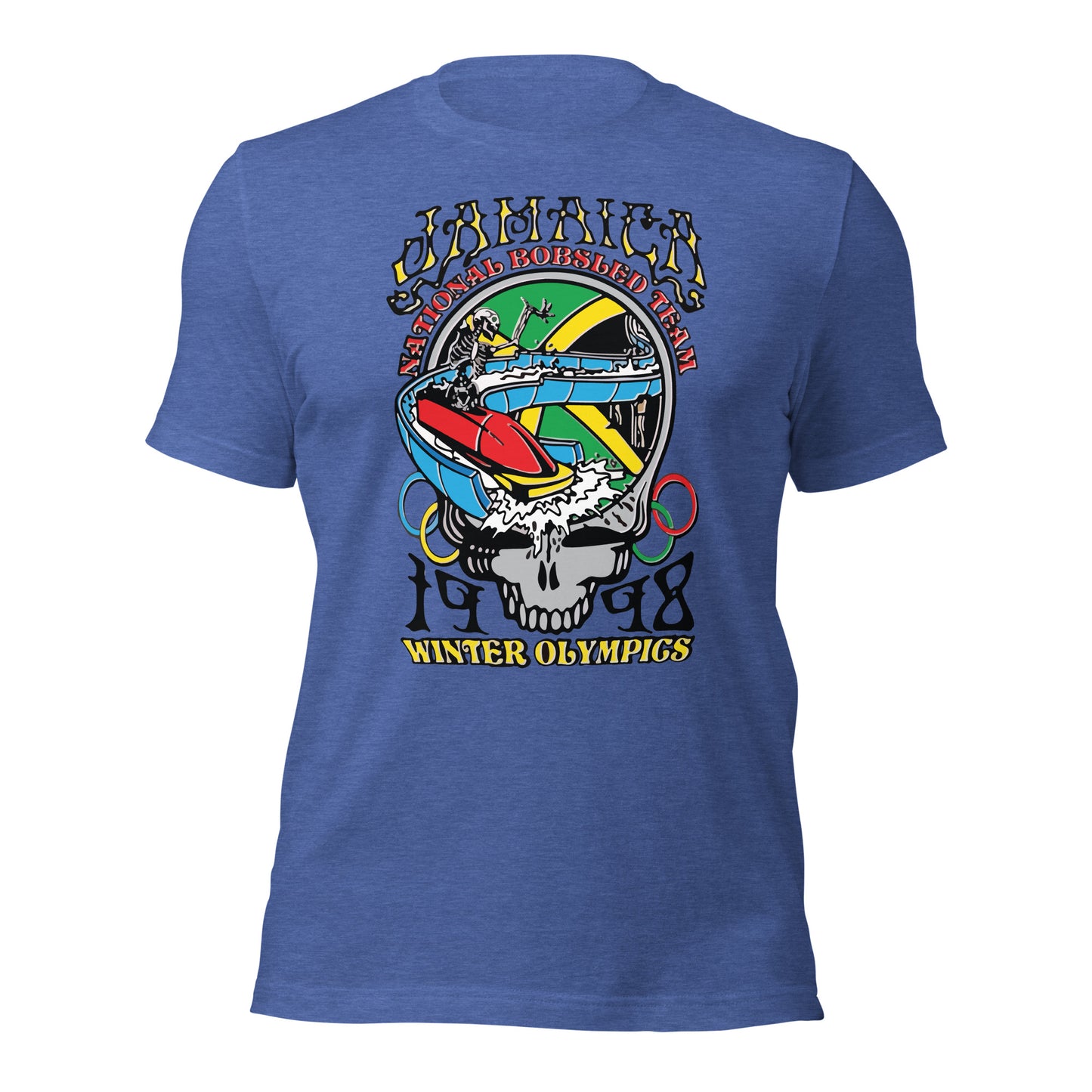 Camiseta unisex del equipo nacional de bobsled de Jamaica