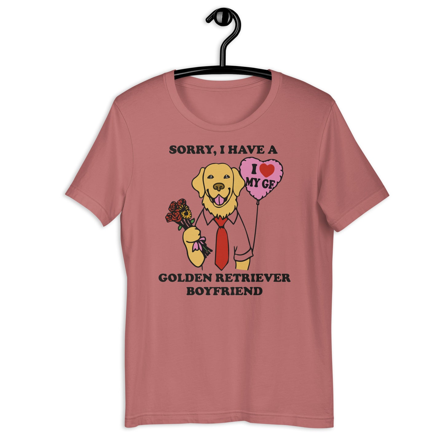 Camiseta unisex Golden Retriever Novio