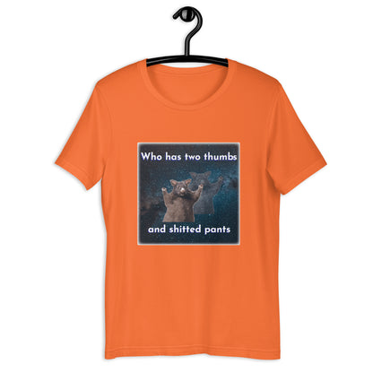 who has two thumbs Unisex t-shirt