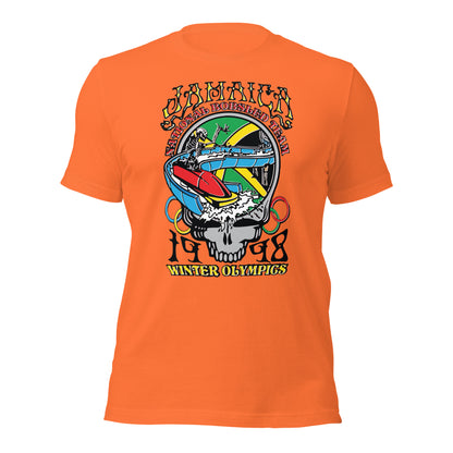 Camiseta unisex del equipo nacional de bobsled de Jamaica