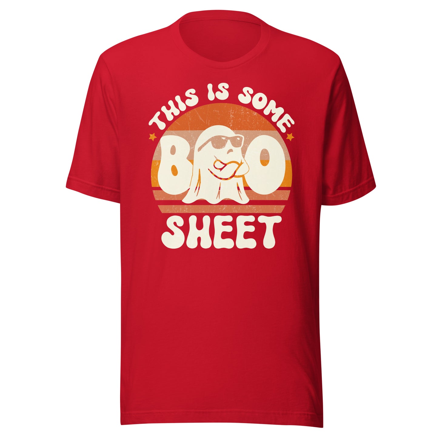 Esta es una camiseta unisex de Halloween de Boo Sheet