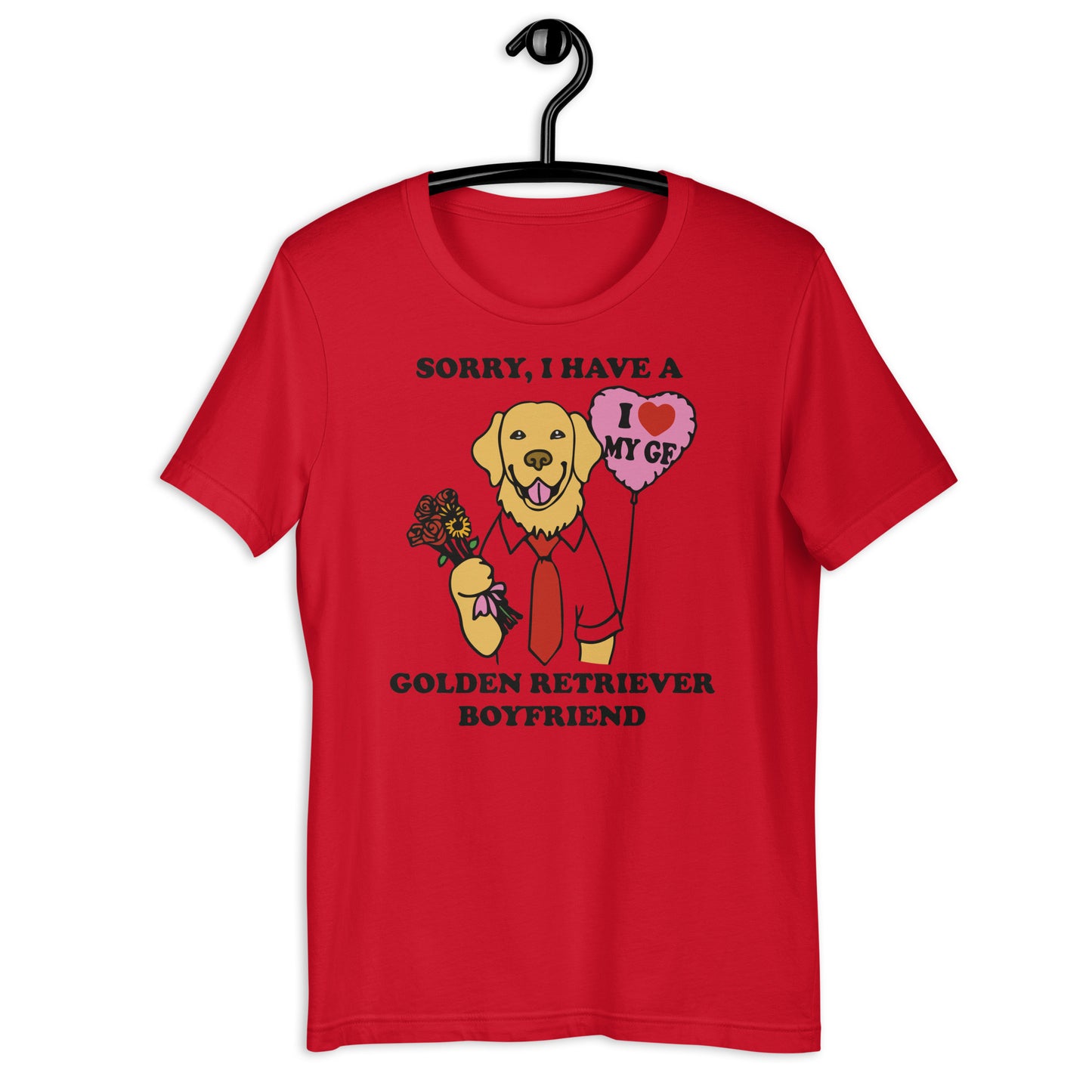 Golden Retriever Boyfriend Unisex t-shirt