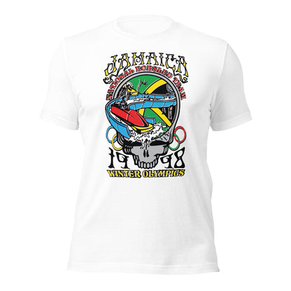 Camiseta unisex del equipo nacional de bobsled de Jamaica