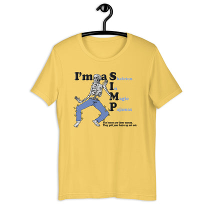 I'm a SIMP (Skeleton In Magic Pajamas) t-shirt