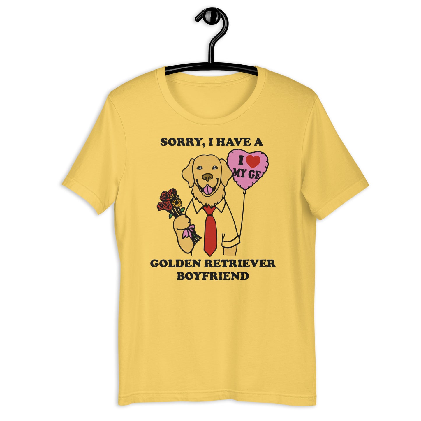 Golden Retriever Boyfriend Unisex t-shirt