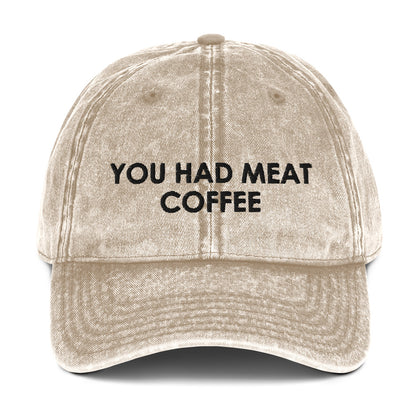 Tomaste café con carne. Sombrero