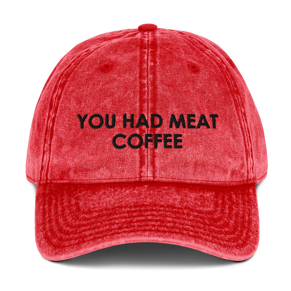 Tomaste café con carne. Sombrero